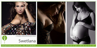 StudioLaMagica Workshop mit Modell Swetlana Thema: Schwangerschaft